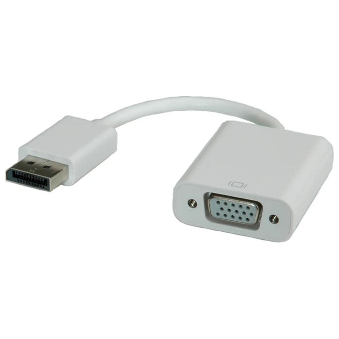 Roline Adattatore DisplayPort-VGA v1.2 DP M - VGA F Bianco