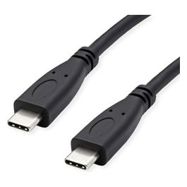 Cavo Green Usb3.2 Gen2 PD 20V 5a con Emark C - C M/M Nero 1mt