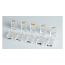 Connettore Modulare Cat5e 8P8C per Cavo RJ45, 10 Pezzi