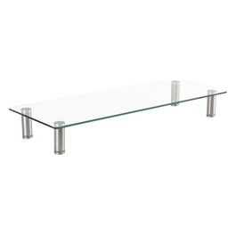 Stand per Monitor in Vetro con Piedini Metallici Aggiustabili