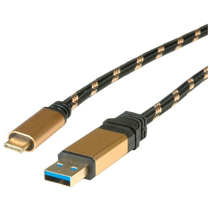 Roline Value Cavo Usb 3.1 A-C 1mt M M Type C Oro