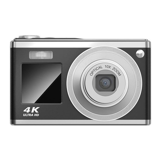 Rollei 10300 Compactline 10X Fotocamera Digitale Compatta 20MP Full HD Zoom Ottico 10x Doppio Display colore Nero Argento