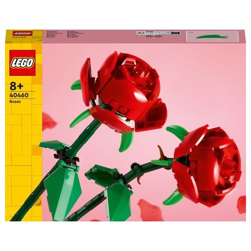 LEGO Creator 40460 Rose Set Fiori Finti Compatibile con Bouquet di Fiori Artificiali, Regalo di San Valentino per Lei o Lui
