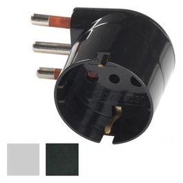 Adattatore Schuko 16A 2P+T Nero 90^