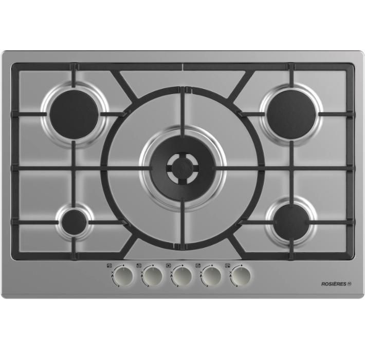 Rosieres RTG75WFBIN Piano cottura a gas 5 Fuochi 75 cm Inox | Yeppon