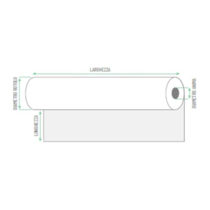 Rotolificio Pugliese Confezione 2 Rotolo Plotter 80gr 61x50