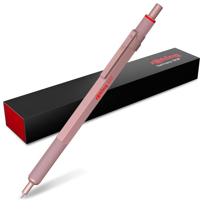 Rotring 600 Penna a Sfera Oro Rosa Metallic