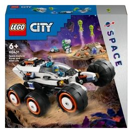 LEGO City 60431 Rover Esploratore Spaziale e Vita Aliena, Giochi per Bambini 6+ con 2 Minifigure di Astronauti, Robot e 2 Alieni