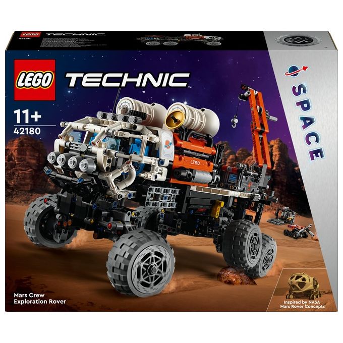 LEGO Technic 42180 Rover di Esplorazione Marziano, Giochi Spaziali per Bambini 11+, Veicolo Giocattolo Ispirato alla NASA