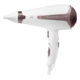 Rowenta CV7930 Premium Care Silence AC Asciugacapelli Silenzioso ad Alte Prestazioni 2300 W Bianco/Oro Rosa