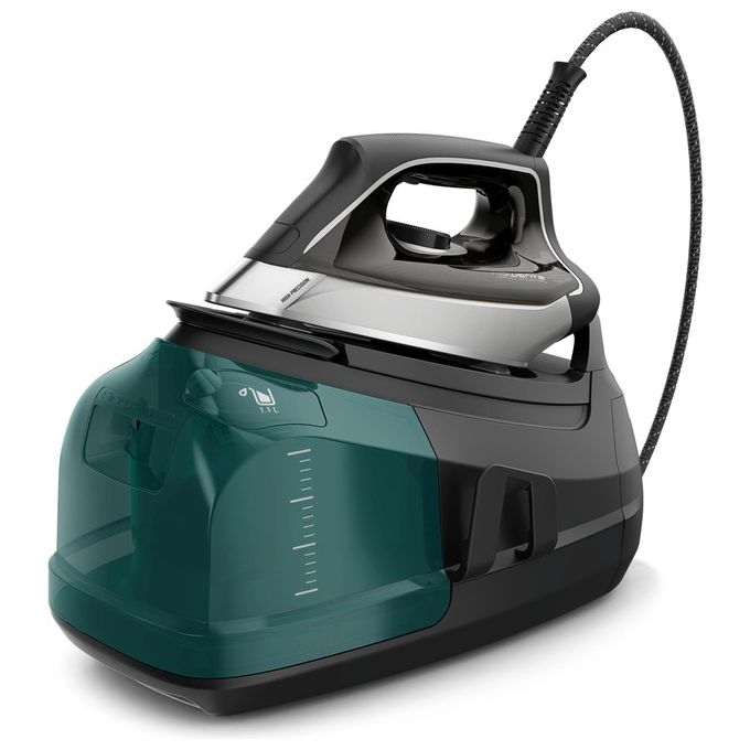 Image of Rowenta DG8627 Ferro da Stiro con Caldaia a Vapore Professionale Potenza 2400 Watt Funzione Vapore Verticale colore Nero e Verde