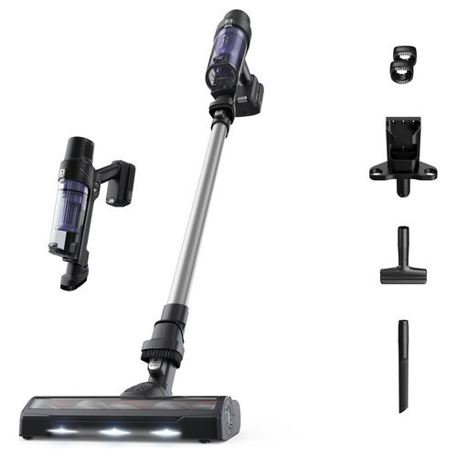 RH6A35 Aspirapolvere Senza Filo Ciclonico Aspirapolvere Senza Sacco Potenza 140 Watt colore Viola e Argento