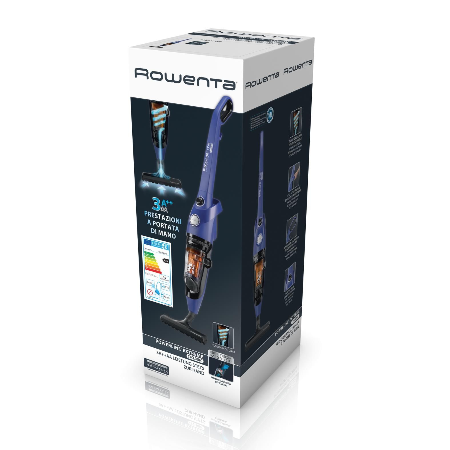 Rowenta RH8111 Powerline Extreme 550W Scopa Elettrica senza | Yeppon
