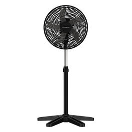 Turbo Essential VU3110F0 Ventilatore a Pavimento Nero 40 cm 3 Velocità