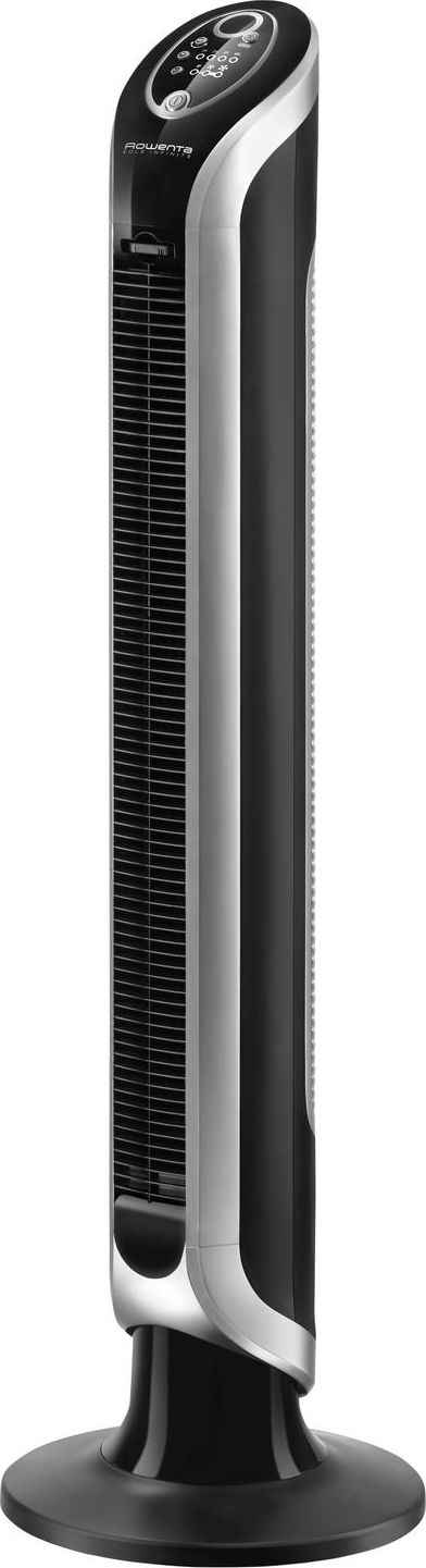 Rowenta VU6670 Eole Infinite Ventilatore a Torre Tecnologia di Oscillazione a 180 Gradi 3 velocita' Timer 8h Spegnimento automatico Nero