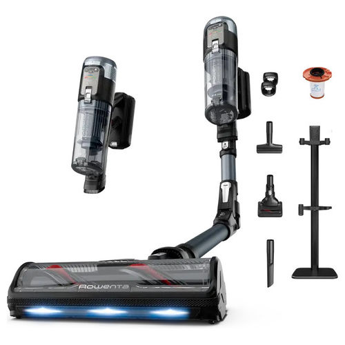 RH9C71E0 X-Force Flex 16.60 Aspirapolvere a Bastone 2 in 1 Ciclonica 0.65 L 315 AW 120 min autonomia colore Nero Blu