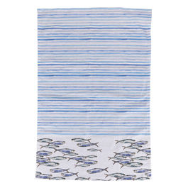 Runner double face 40x180 cm in 100% cotone, stile coastal, Paranza