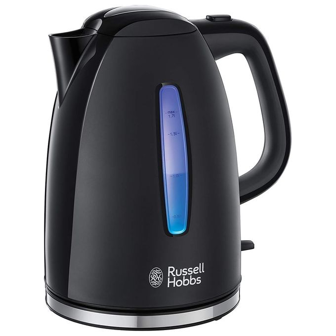 Russell Hobbs 22591-70 Textures Plus Bollitore Elettrico 1.7 L 2400 W base 360° filtro rimovibile colore Nero