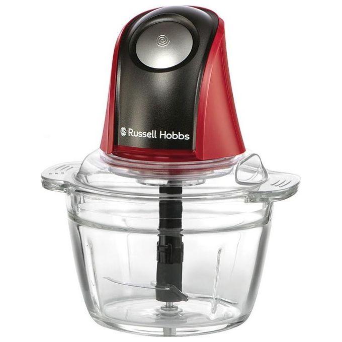 Image of Russell Hobbs 27130-56 Tritatutto Tritaverdure Elettrico Capacita' 0.5 Litri Potenza 200 Watt colore Rosso e Nero