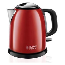 Bollitore Compatto Colours Plus 1 Litro Filtro Anticalcare 2400W Rosso