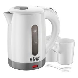 23840-70 Bollitore Elettrico Piccolo da Viaggio 0,85 Litri 1000W 2 Tazze 2 Cucchiaini
