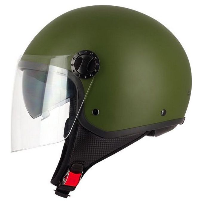 S-Line Casco Demi-Jet S706 S Verde Militare