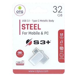 S3 Plus S3PD3104032AL-R Chiavetta Usb 32Gb Argento