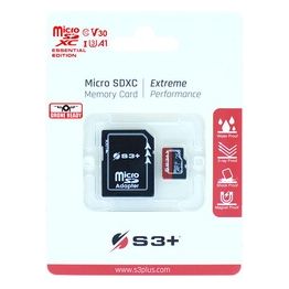 S3 Plus S3SDC10V30E/128GB 128Gb MicroSDHC Uhs-i u3 v30