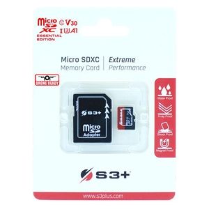 S3 Plus S3SDC10V30E/256GB 256Gb MicroSDHC Uhs-i u3 v30