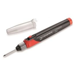 Saldatore a batteria al litio portatile e pratico. Con base ricaricabile e presa usb. Si riscalda in 15