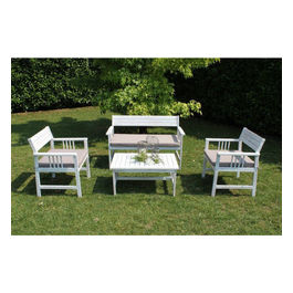 Salotto Bali Bianco C/Cuscini