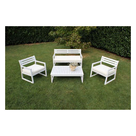 Salotto Hamilton Bianco C/Cuscini