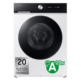 SAMSUNG BeSPOKE AI WW90DB7U94GEU3 Lavatrice a carica frontale 9 Kg Classe A Ecodosatore AI Lavaggio e Control Profondità 60 bianco