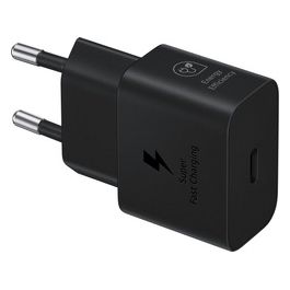 Samsung Caricabatterie Super Fast Charging 25W con Cavo da Usb Type-c a Usb Type-c Nero