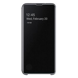 Clear View Cover per Galaxy S10e Nero