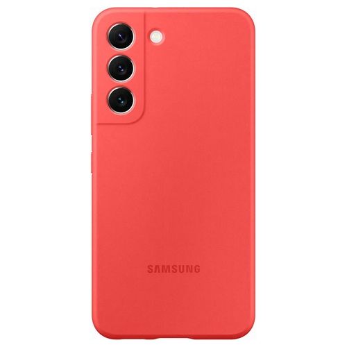 Samsung Cover in Silicone per Galaxy S22 Glow Red