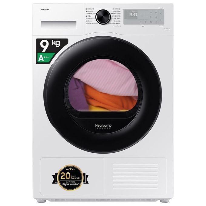 Image of Samsung DV90CGC2A0AHET Asciugatrice Crystal Ecodry 9Kg