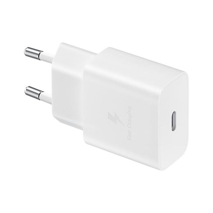 Samsung EP-T1510XWEGEU Caricabatterie USB Type-C Fast Charging 15W Bianco con cavo 1mt Usb Type-C Bianco