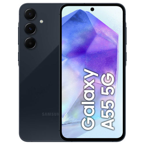 galaxy a55 smartphone 5g 6.6 super amoled 8gb 128gb blu marino dual sim