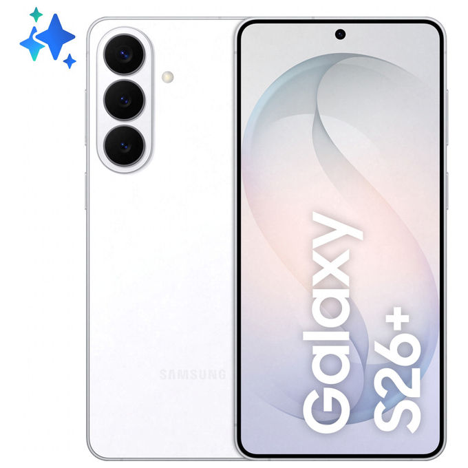 Samsung SM-S947B Galaxy S26+ Smartphone AI 256GB Bianco 50MP Android 16
