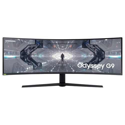 Samsung Monitor Gaming Odyssey G9 (C49G95), Curvo (1000R), 49", 5120x1440 (Dual QHD), 32:9, HDR1000, HDR10+, VA, 240 Hz, 1 ms, Freesync Pro, G-Sync, HDMI, USB 3.0, Display port, Ingresso Audio, HAS