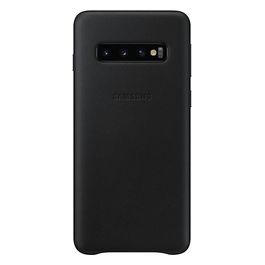 Leather Cover per Galaxy S10 Nero