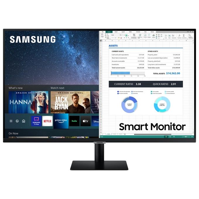 SAMSUNG Smart Monitor 27'' LED VA LS27AM500NUXEN 1920x1080 Full HD Tempo di Risposta 8 ms