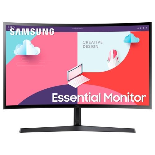 Monitor S36C (S27C366), Curvo (1800R), 27'', 1920x1080 (Full HD), VA, 75 Hz, 4 ms, FreeSync, D-Sub, HDMI, Ingresso Audio, Eye Saver Mode, Flicker Free