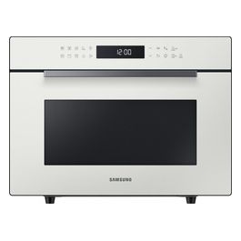 Samsung MC35R8058CE/ET Glass Design Forno a Microonde Combinato Capacita'35 Litri Potenza 900W 37 Programmi Cottura Ventilata Funzione Yogurt e Lievitazione Bianco