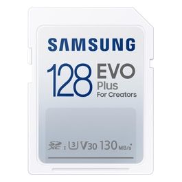 Memorie EVO Plus Scheda SD da 128 GB UHS-I U3 fino a 130 MB/s