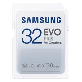 Samsung Memorie EVO Plus Scheda SD da 32 GB UHS-I U1 fino a 130 MB/s