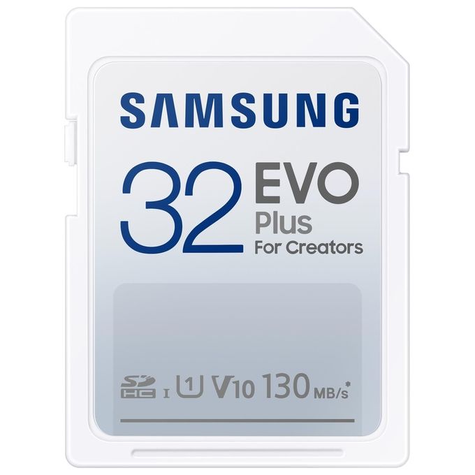 Samsung Memorie EVO Plus Scheda SD da 32 GB UHS-I U1 fino a 130 MB/s