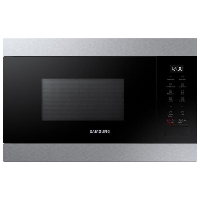 Samsung MG22M8274CT Forno a microonde da incasso con grill 22 L 1300 W Touch Piatto Doratore Sensore Umidita' (38x60x32 cm) colore Nero Inox