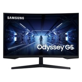 Monitor Gaming Curvo G55 LC27G55TQBUXEN 27" VA WQHD 2560 x 1440 16:9 144Hz 1 ms HDR Freesync Premium Display Port 1.2 HDMI 2.0 Eye Saver Mode Flicker Free Super Arena Gaming UX Cavo HDMI Nero